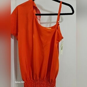 Gianni Bini Vibrant Orange Tops